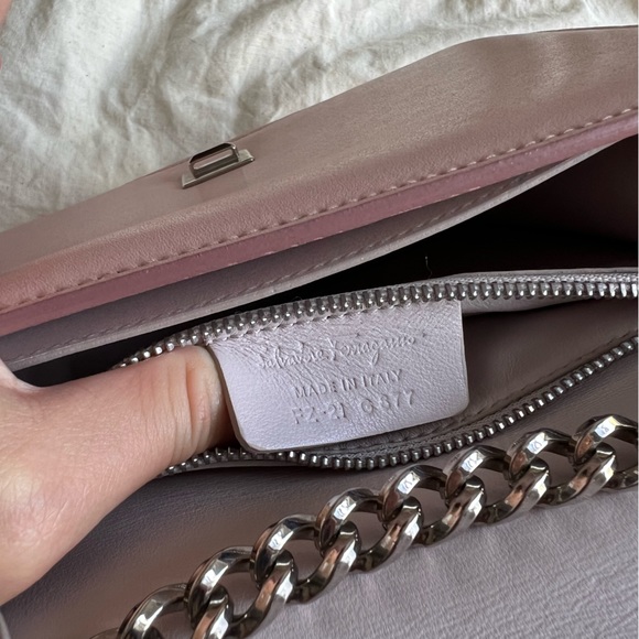 Salvatore Ferragamo | Vara Rainbow Camera Bag - Calfskin Leather in Bon Bon Pink - Picture 15 of 15